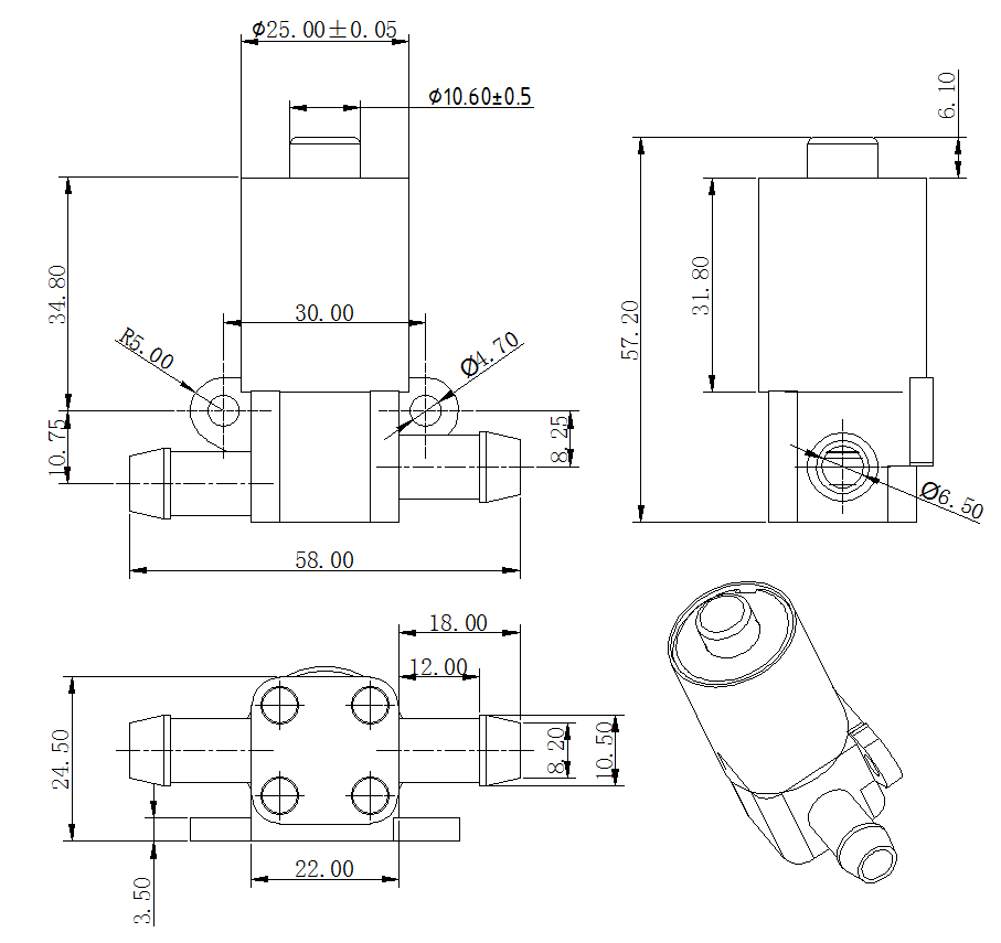 电饭锅蒸汽电磁阀KDL-2531V-01