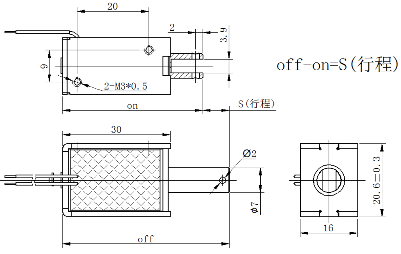 消防器材电磁铁KDL-0727S-01